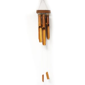 Bamboo Windchime – Natural finish – 6 Medium Tubes | www.artisan-gifts.co.uk 1
