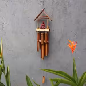 Bamboo Windchime – Natural finish – Brown Buddha 6 Tubes | www.artisan-gifts.co.uk