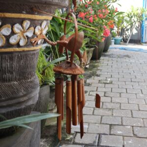 Bamboo Windchime – Natural finish – Coconut Dragon | www.artisan-gifts.co.uk 1
