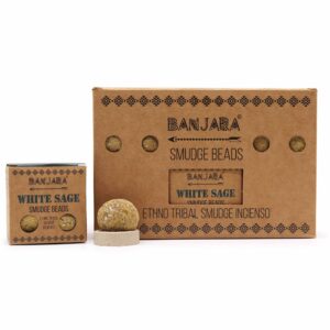 Banjara Smudge Beads – White Sage | www.artisan-gifts.co.uk 1