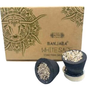 Banjara Smudge Cups – White Sage | www.artisan-gifts.co.uk 1