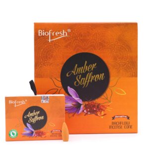 Biofresh Backflow Incense Cones – Amber Safron | www.artisan-gifts.co.uk 1