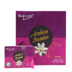 Biofresh Backflow Incense Cones – Arabian Jasmine | www.artisan-gifts.co.uk 1