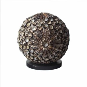 Boho Sea Shell Lamp – Chocolate Twist Globe – 15cm | www.artisan-gifts.co.uk 1
