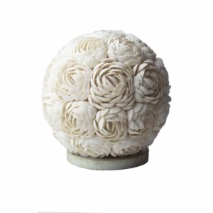 Boho Sea Shell Lamp – Rose Globe – 20cm | www.artisan-gifts.co.uk 1