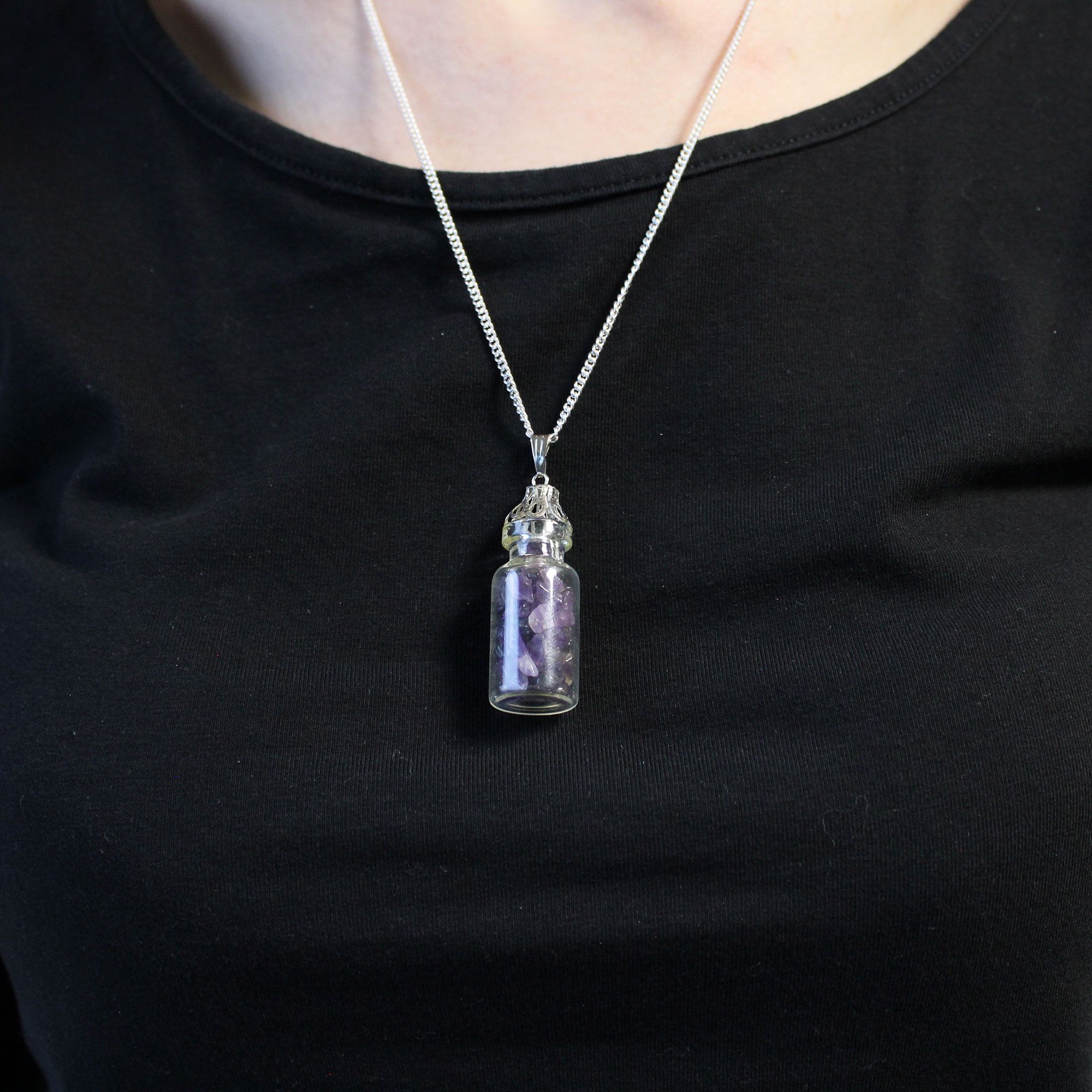 Bottled Gemstones Necklace – Amethyst | www.artisan-gifts.co.uk 3 Bottled Gemstones Necklace – Amethyst | www.artisan-gifts.co.uk 2