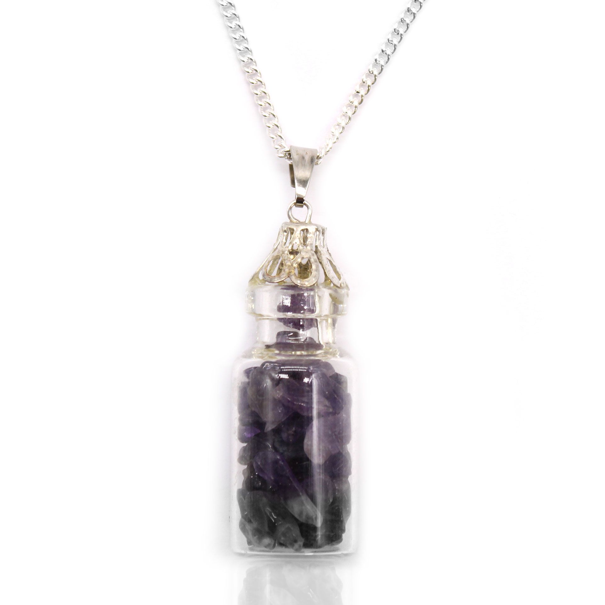 Bottled Gemstones Necklace – Amethyst | www.artisan-gifts.co.uk 2 Bottled Gemstones Necklace – Amethyst | www.artisan-gifts.co.uk 1