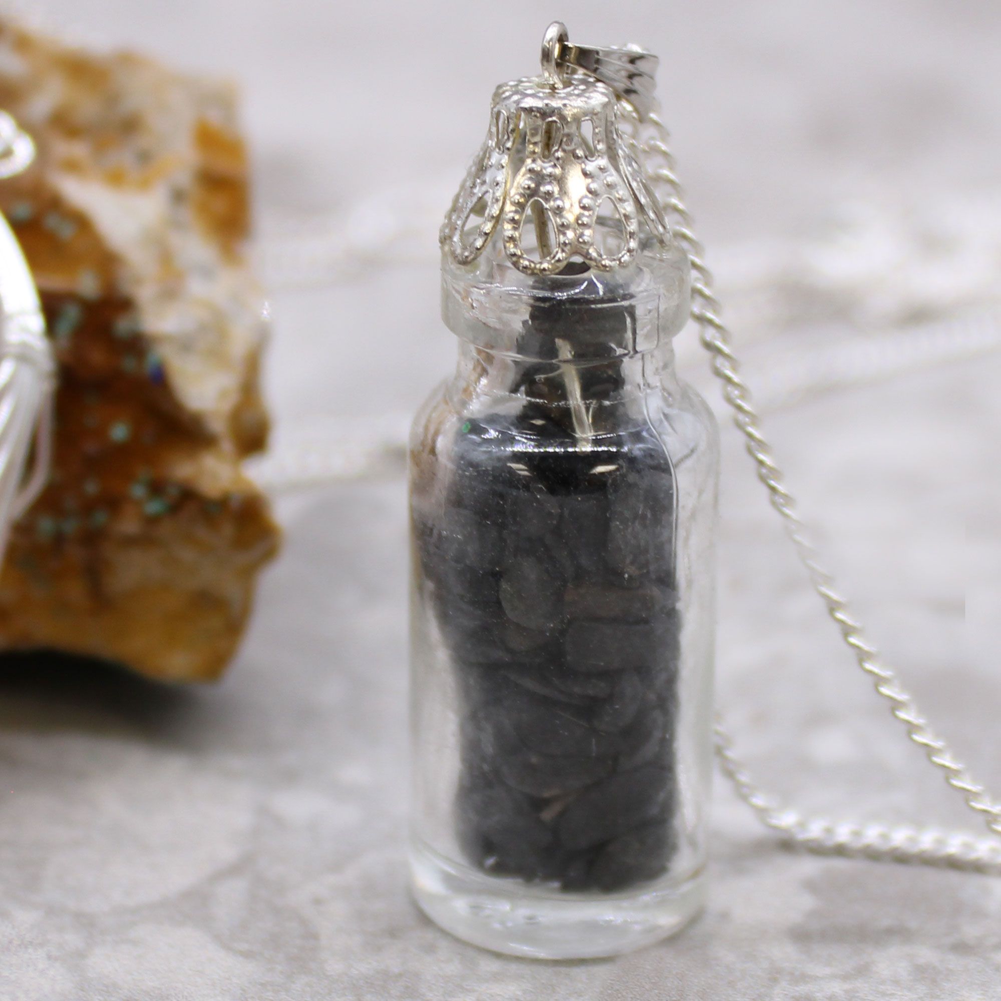 Bottled Gemstones Necklace – Black Onyx | www.artisan-gifts.co.uk 3 Bottled Gemstones Necklace – Black Onyx | www.artisan-gifts.co.uk 2