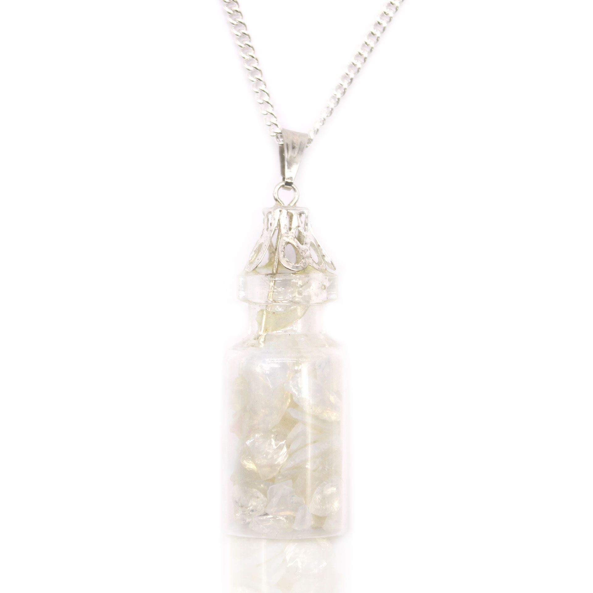 Bottled Gemstones Necklace – Opalite | www.artisan-gifts.co.uk 2 Bottled Gemstones Necklace – Opalite | www.artisan-gifts.co.uk 1