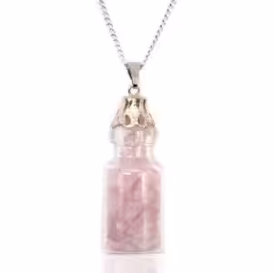 Bottled Gemstones Necklace – Rose Quartz | www.artisan-gifts.co.uk 1