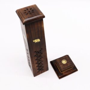 Box of 2 Tapered Incense Tower – Mango Wood | www.artisan-gifts.co.uk 1