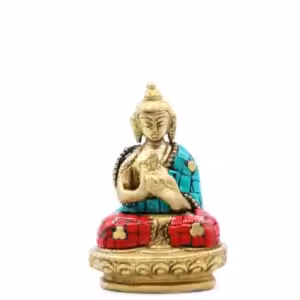 Brass Buddha Figure – Blessing – 7.5cm | www.artisan-gifts.co.uk 1