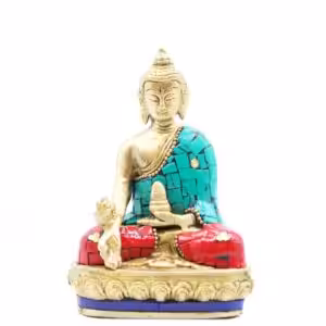 Brass Buddha Figure – Hands Down – 11.5 cm | www.artisan-gifts.co.uk 1
