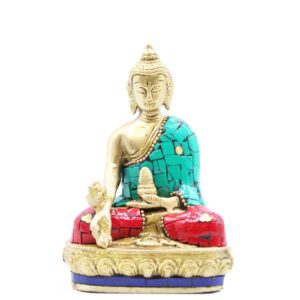 Brass Buddha Figure – Hands Down – 11.5 cm | www.artisan-gifts.co.uk 1