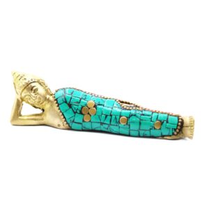 Brass Buddha Figure – Lying Down – 10cm | www.artisan-gifts.co.uk 1