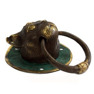 Brass Door Knocker – Cats Head | www.artisan-gifts.co.uk 1