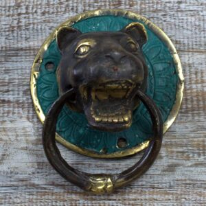 Brass Door Knocker – Tiger Head | www.artisan-gifts.co.uk 1