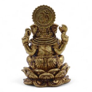 Brass Miniature Gods – Ganesha (12gms)  – 30mm | www.artisan-gifts.co.uk 1