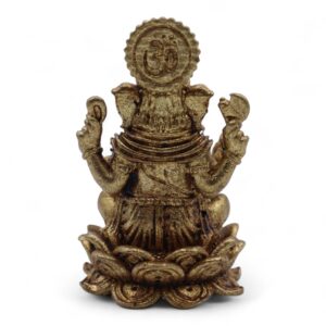 Brass Miniature Gods – Ganesha (22gms)  – 37mm | www.artisan-gifts.co.uk 1