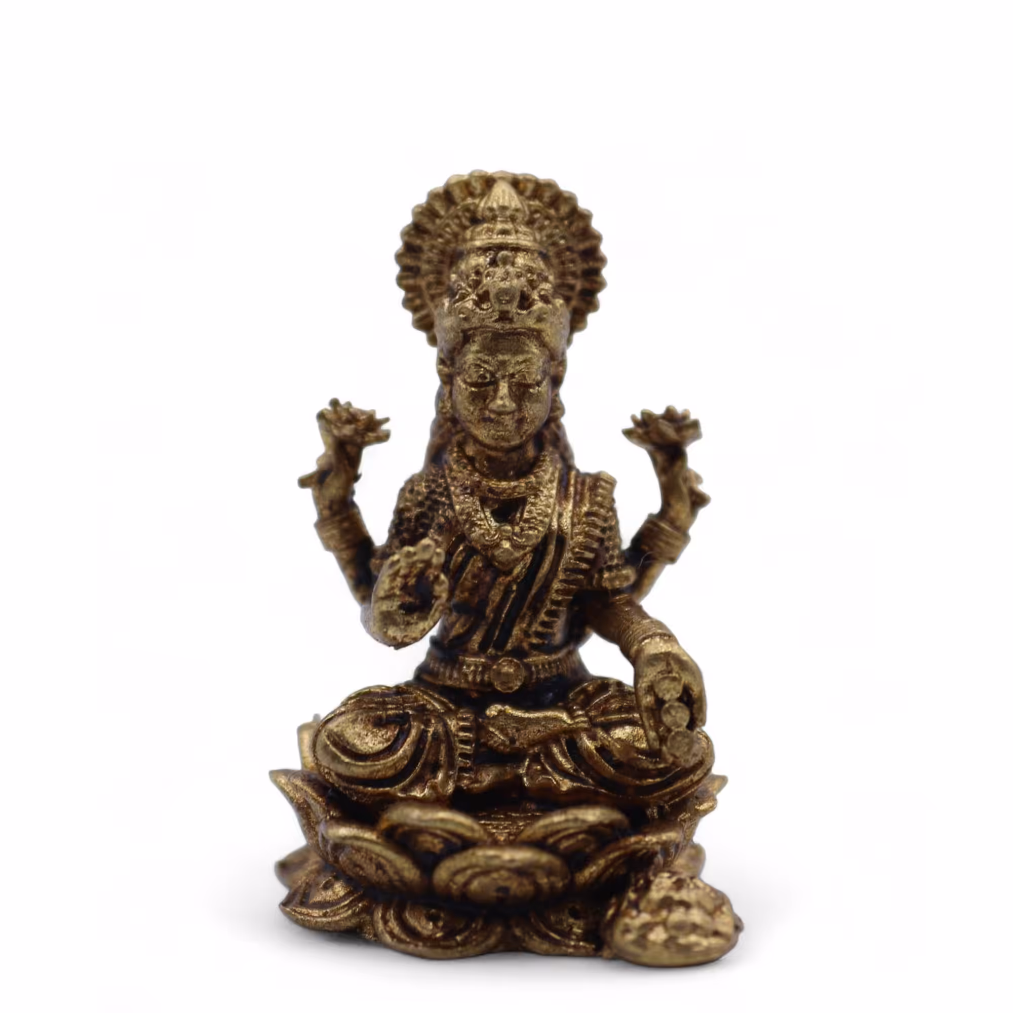 Brass Miniature Gods – Laxmi (11gms) – 30mm | www.artisan-gifts.co.uk 4 Brass Miniature Gods – Laxmi (11gms) – 30mm | www.artisan-gifts.co.uk 3