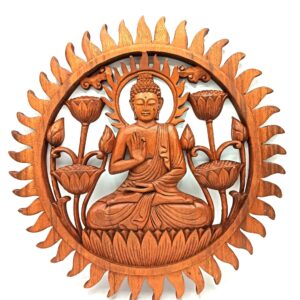 Buddha & Lotus Panel – 40cm | www.artisan-gifts.co.uk 1