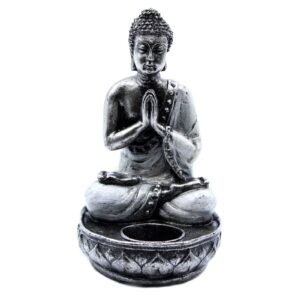 Buddha Candle Holder – White – Medium | www.artisan-gifts.co.uk 1