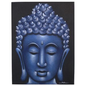 Buddha Painting – Blue Sand Finish | www.artisan-gifts.co.uk 1