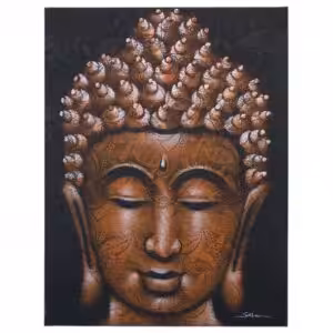 Buddha Painting – Copper Brocade Detail | www.artisan-gifts.co.uk 1