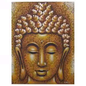 Buddha Painting – Gold Brocade Detail | www.artisan-gifts.co.uk 1
