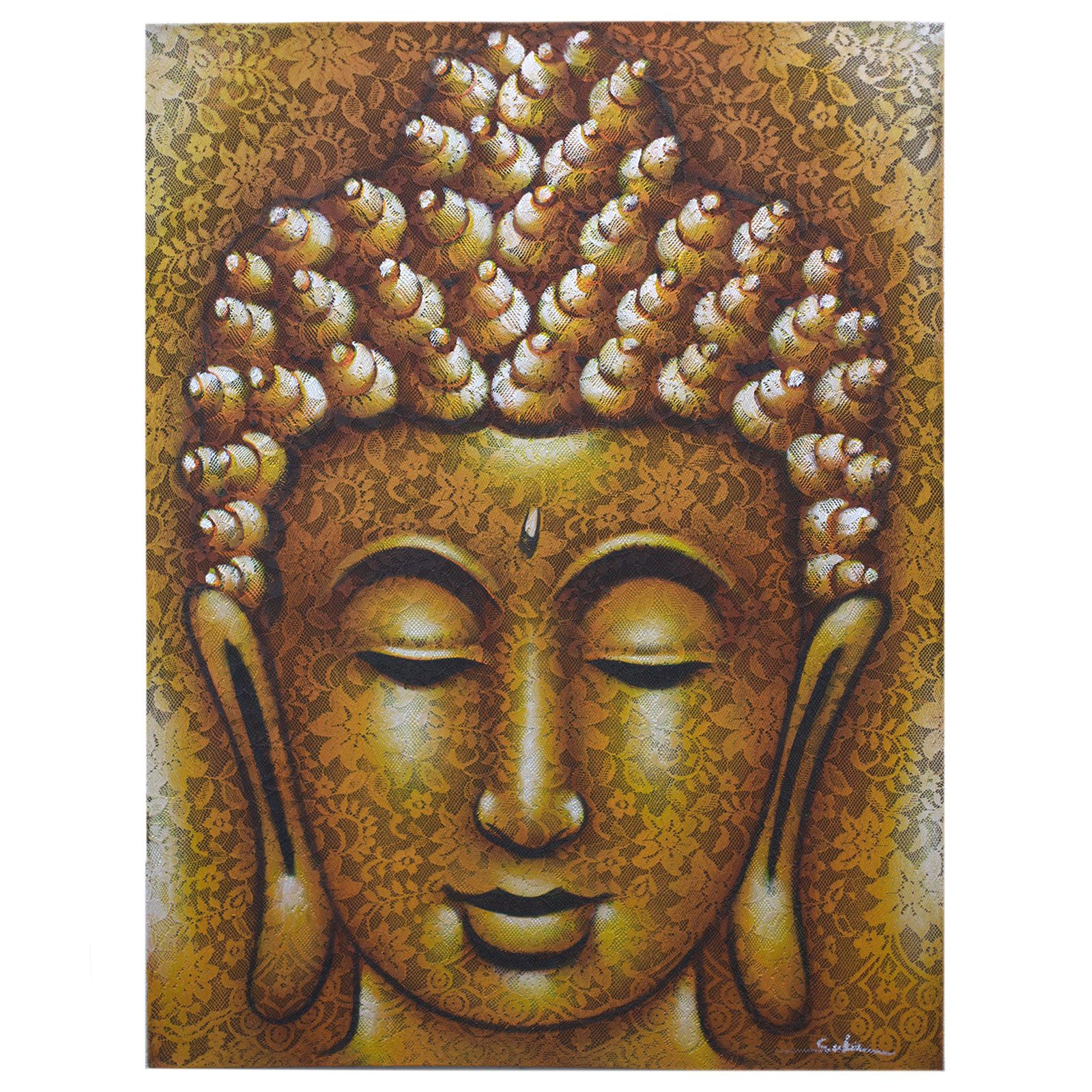 Buddha Painting – Gold Brocade Detail | www.artisan-gifts.co.uk 2 Buddha Painting – Gold Brocade Detail | www.artisan-gifts.co.uk 1