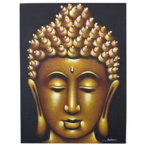 Buddha Painting – Gold Sand Finish | www.artisan-gifts.co.uk 1