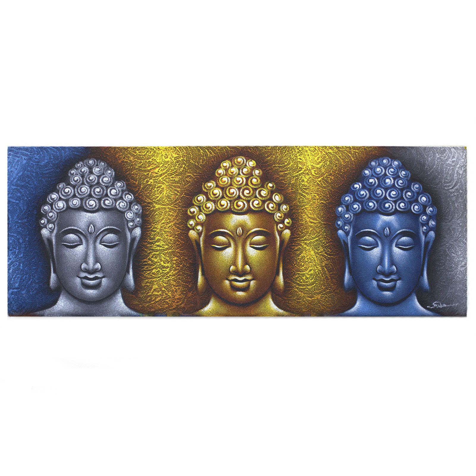 Buddha Painting – Three Heads Gold Detail | www.artisan-gifts.co.uk 2 Buddha Painting – Three Heads Gold Detail | www.artisan-gifts.co.uk 1