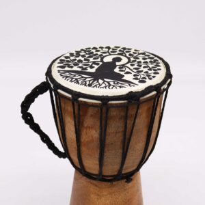 Buddha Wide Top Djembe Drum – 13cm | www.artisan-gifts.co.uk 1
