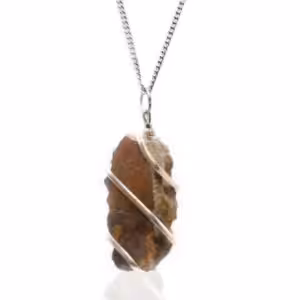 Cascade Wrapped Gemstone Necklace – Rough Tiger Eye | www.artisan-gifts.co.uk 1