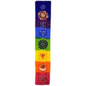 Chakra Drop Banner – Rainbow 183x35cm | www.artisan-gifts.co.uk