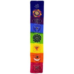 Chakra Drop Banner – Rainbow 183x35cm | www.artisan-gifts.co.uk