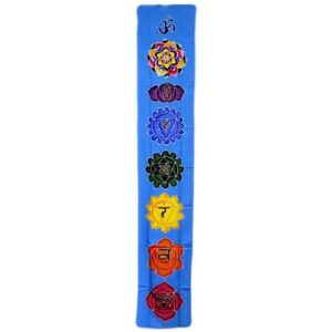 Chakra Drop Banner – Sky Blue 183x35cm | www.artisan-gifts.co.uk