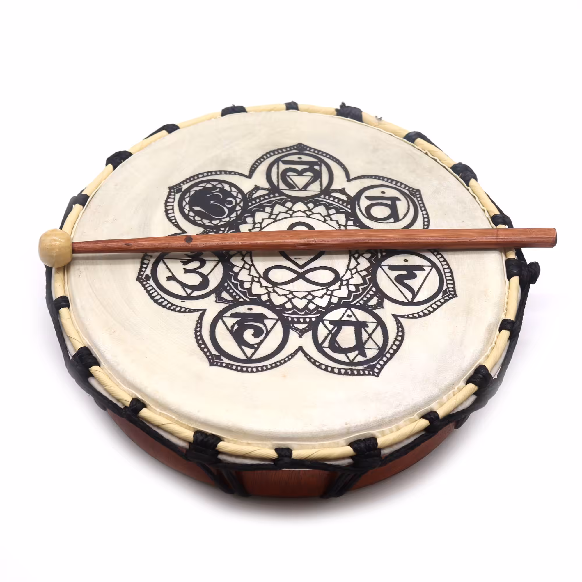 Chakra Shamanic Drum with Sticks – 25cm | www.artisan-gifts.co.uk 4 Chakra Shamanic Drum with Sticks – 25cm | www.artisan-gifts.co.uk 3