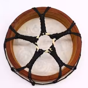 Chakra Shamanic Drum with Sticks – 25cm | www.artisan-gifts.co.uk 1