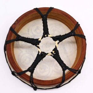 Chakra Shamanic Drum with Sticks – 25cm | www.artisan-gifts.co.uk 1