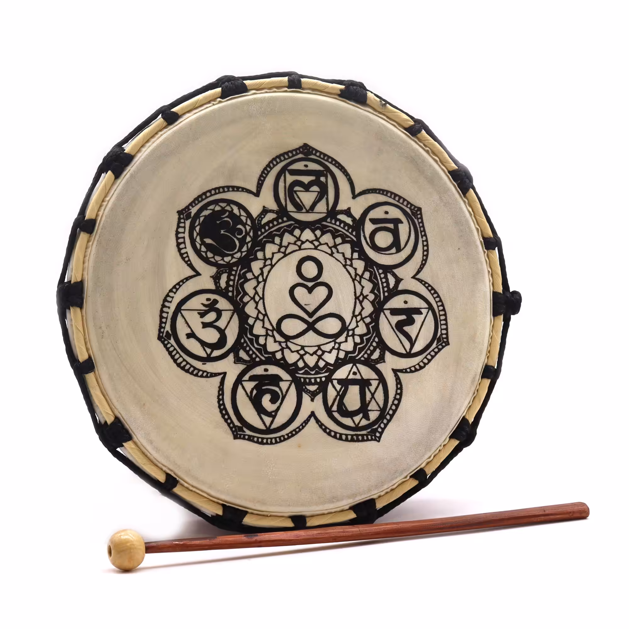 Chakra Shamanic Drum with Sticks – 25cm | www.artisan-gifts.co.uk 5 Chakra Shamanic Drum with Sticks – 25cm | www.artisan-gifts.co.uk 4