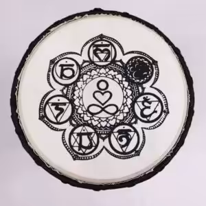 Chakra Wide Top Djembe Drum – 17cm | www.artisan-gifts.co.uk 1