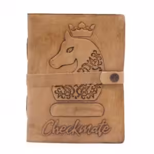 Checkmate Book – Light Tan – 200 pages decle-edged – 20x15cm | www.artisan-gifts.co.uk 1