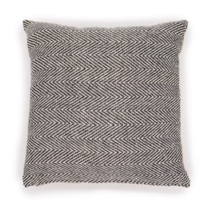 Classic Cushion Cover – Herringbone Fine Grey – 40x40cm | www.artisan-gifts.co.uk 1
