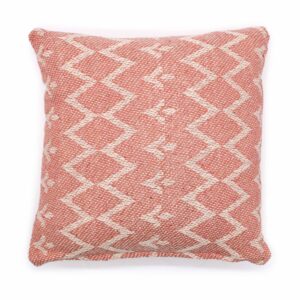 Classic Cushion Cover – Jaggered Pink – 40x40cm | www.artisan-gifts.co.uk 1