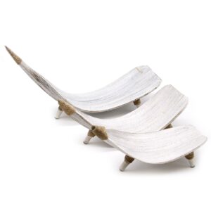 Coconut Leaf Fruit Bowl Set – Whitewash | www.artisan-gifts.co.uk 1