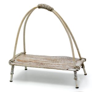 Coconut Leaf Tea Stand – Whitewash | www.artisan-gifts.co.uk 1