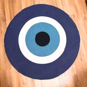 Cotton Rope Evil Eye Rug | www.artisan-gifts.co.uk 1