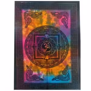 Cotton Wall Art – Sacred OM | www.artisan-gifts.co.uk 1