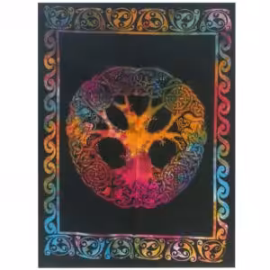 Cotton Wall Art – Tree with Adam & Eve | www.artisan-gifts.co.uk 1